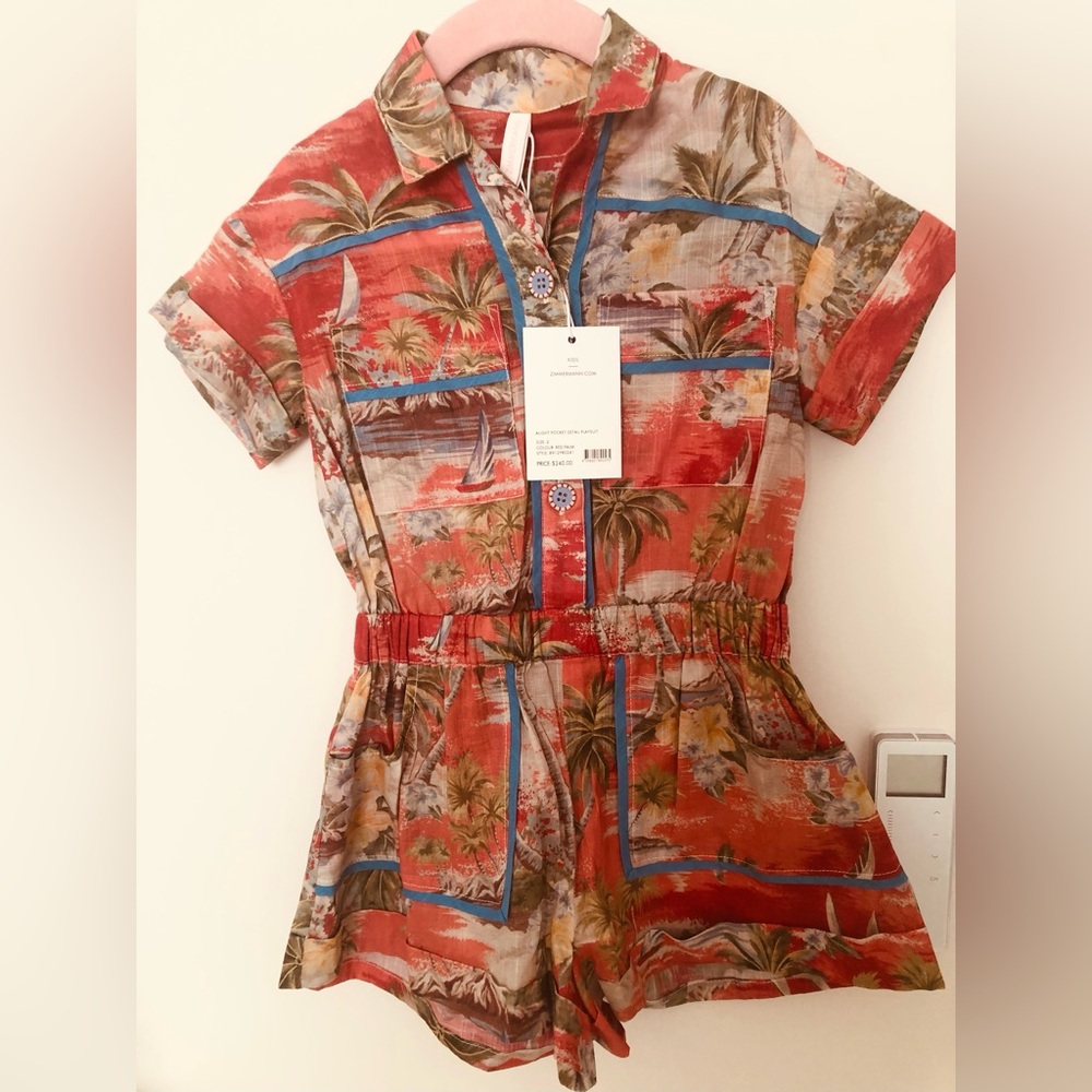 NWOT Zimmermann Kids Playsuit. Size 2T - Picture 1 of 10